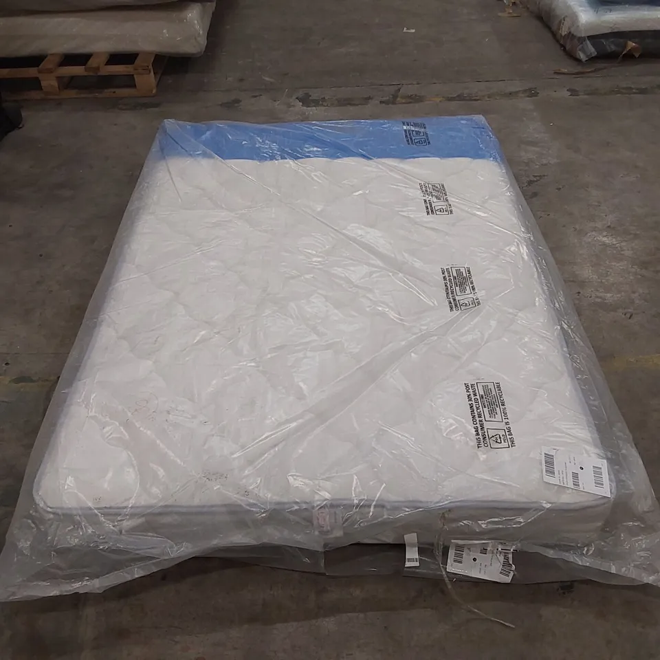 QUALITY BAGGED DOUBLE 135cm AIRSPRUNG LUXURY QUILTED MEDIUM MATTRESS RRP £229