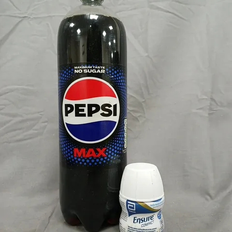 APPROXIMATELY 4 ASSORTED FOOD AND DRINK ITEMS TO INCLUDE PEPSI, AND ABBOTT ENSURE