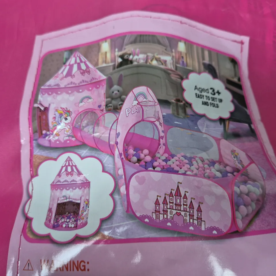 PRINCESS POP UP PLAY TENT - PINK