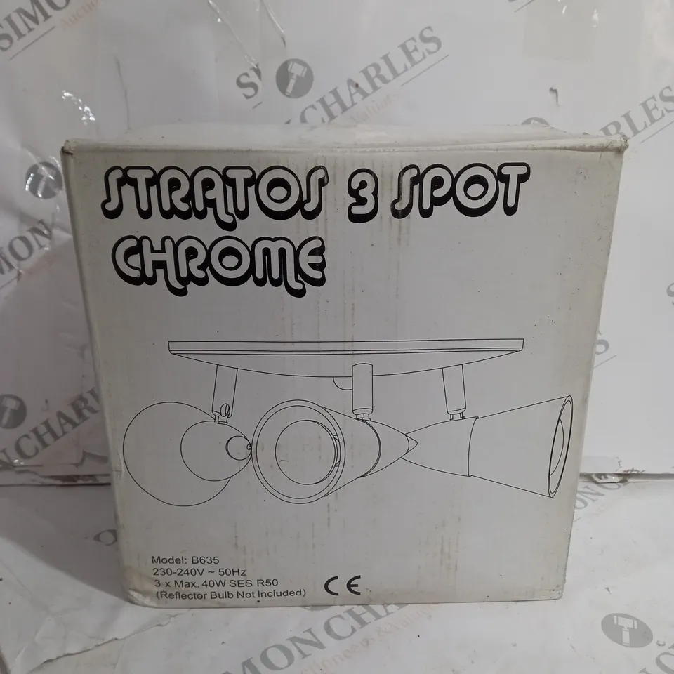 BOXED STRATORS 3 SPOT LIGHT IN CHROME - B635
