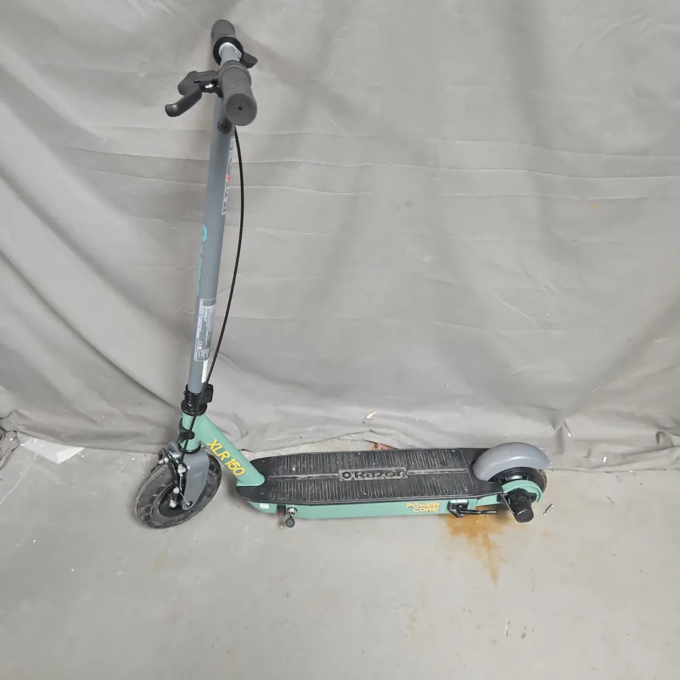 RAZOR XLR 150 POWER CORE SCOOTER IN BLACK/GREEN - COLLECTION ONLY