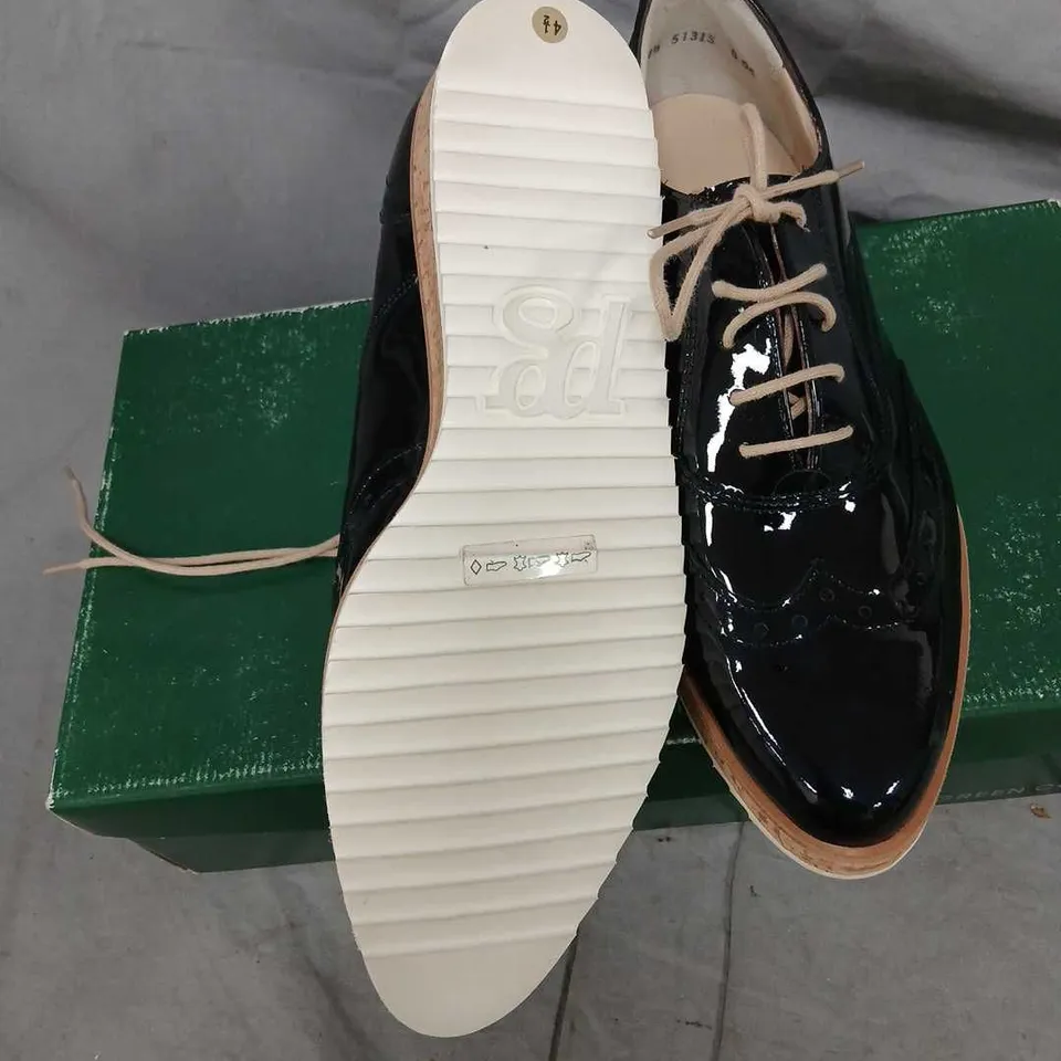 PAUL GREEN WOMEN'S STEEL BLUEOXFORD SHOES – UK 4.5