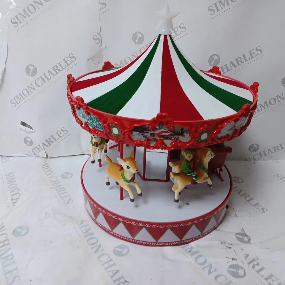 MR CHRISTMAS DELUXE VINTAGE CAROUSEL