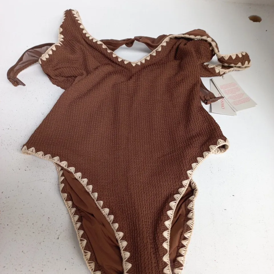 BRAVISSIMO CANCUN SWIMSUIT SM203CHO CHOCOLATE – UK 32E