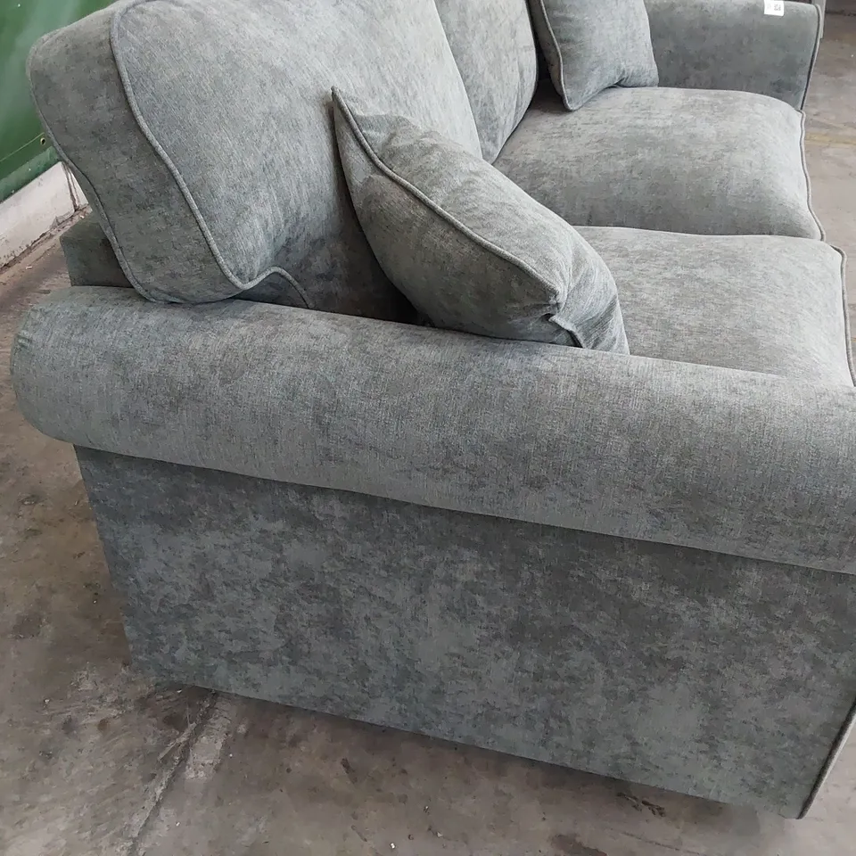 DESIGNER METAL ACTION BEDSETTEE GREY FABRIC 