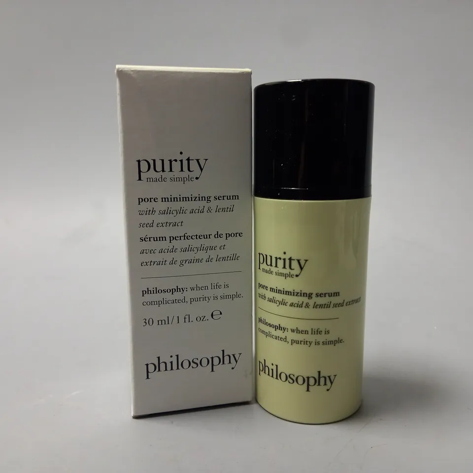BOXED PHILOSOPHY PURITY PORE MINIMIZING SERUM (30ml)