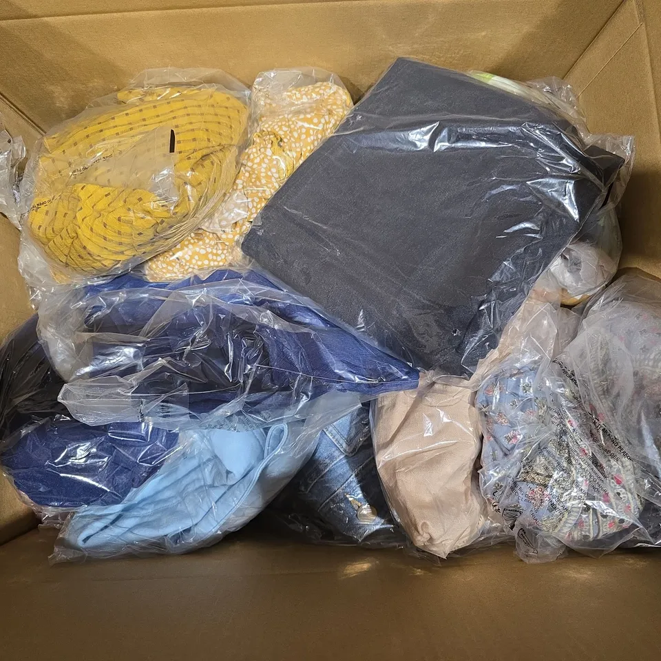 APPROXIMATELY 30 ASSORTED CLOTHING ITEMS IN VARIOUS SIZES, STYLES & COLOURS TO INCLUDE BRANDS SUCH AS IZABEL LONDON, MONSOON, RIEKER, ETC - COLLECTION ONLY