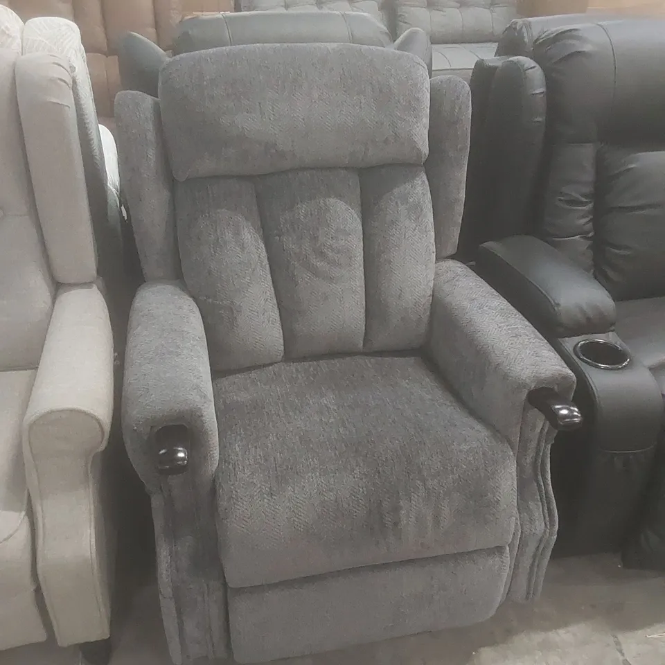 DESIGNER FABRIC UPHOLSTERED RECLINER CHAIR 