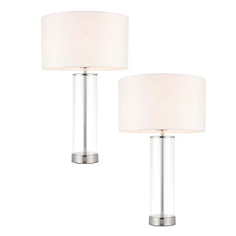 BOXED NEW LONDON 57CM TABLE LAMP - SET OF 2 (1 BOX)