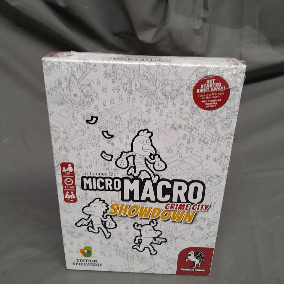 SEALED JOHANNES SICH MICRO MACRO CRIME CITY SHOWDOWN