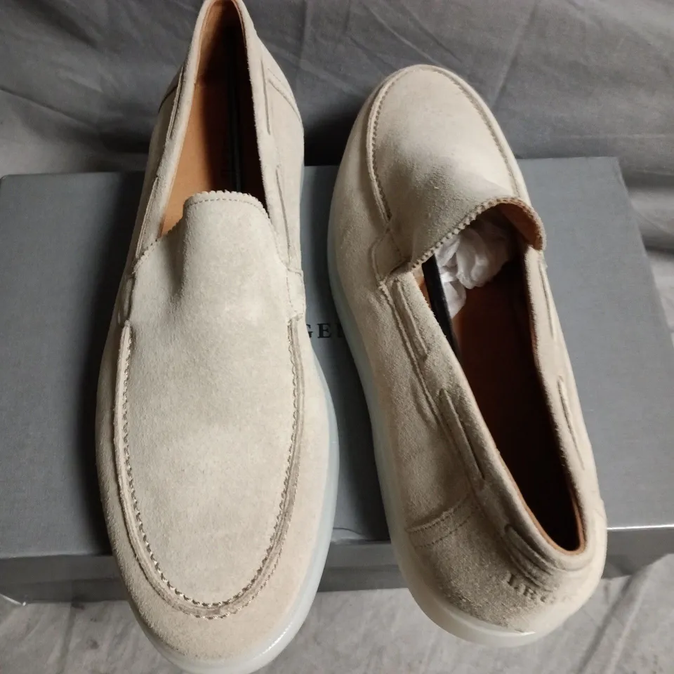 LEGEND BEIGE SUEDE LOAFERS – UK 11 (EU 45)