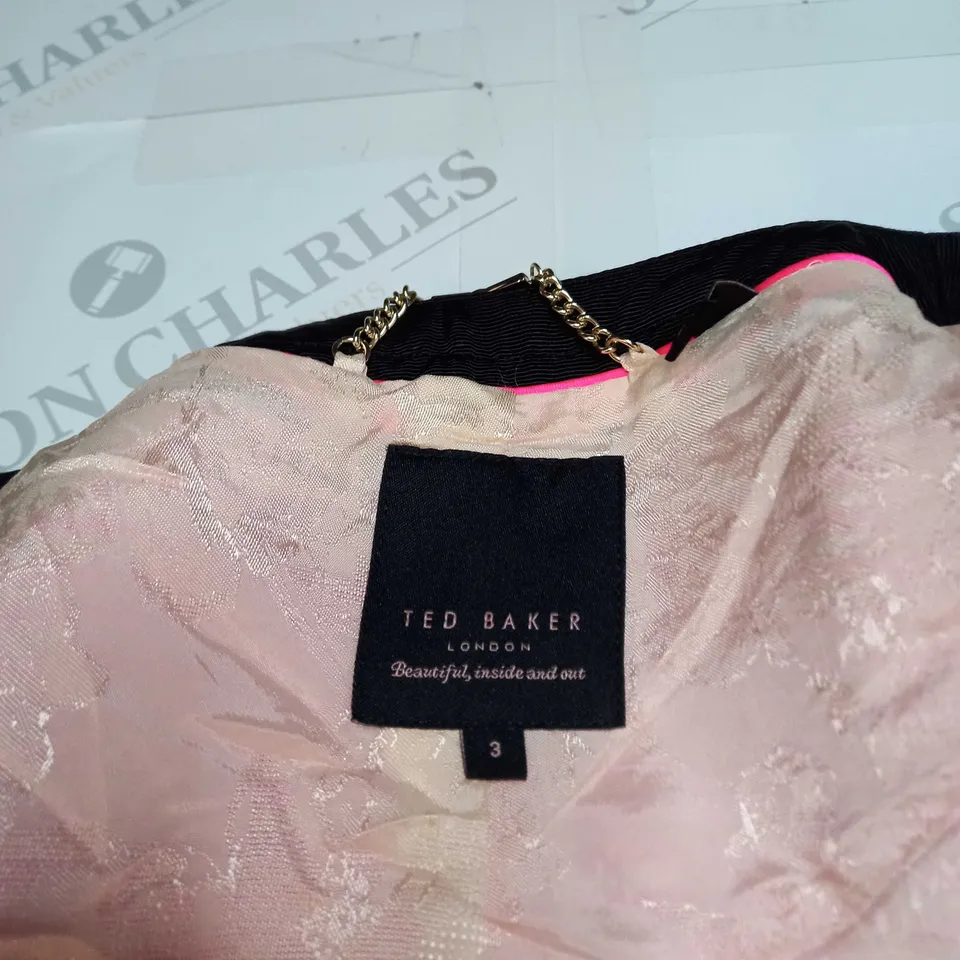 TED BAKER LONDON WOMENS BLAZER JACKET SIZE 3