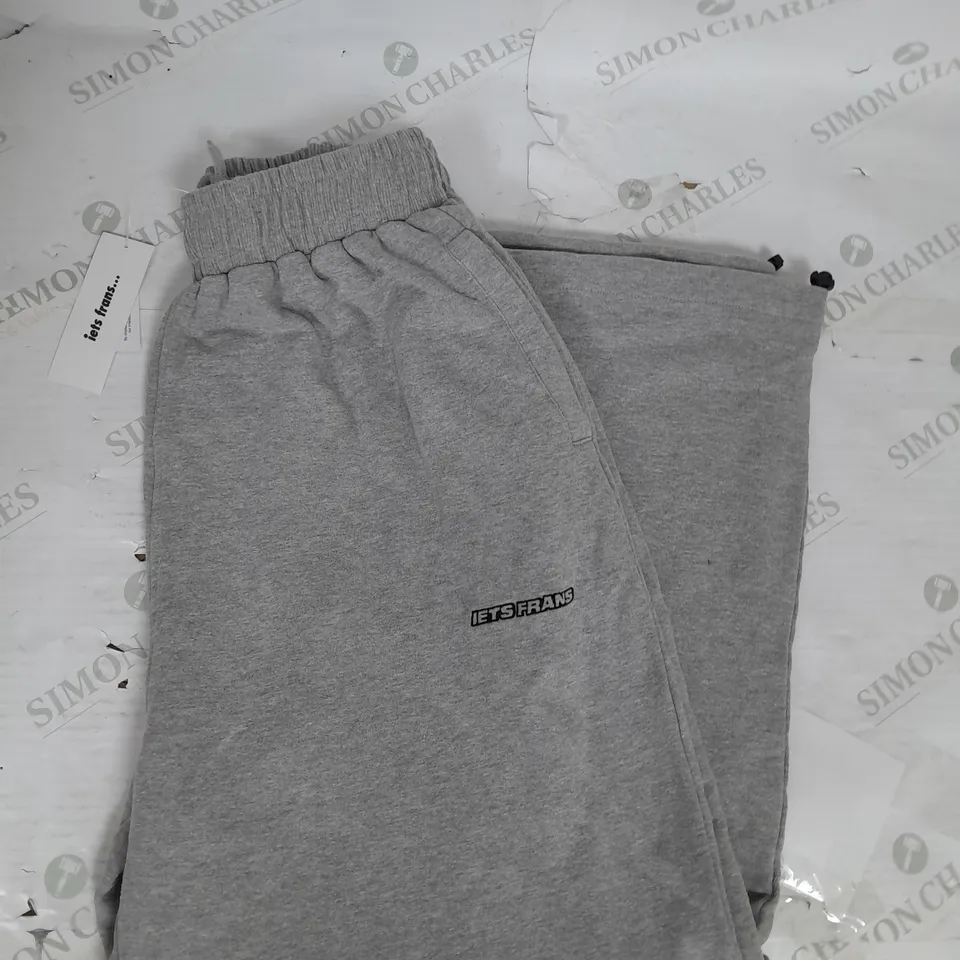 IETS FRANS WIDE LEG SWEATPANTS IN GREY SIZE S