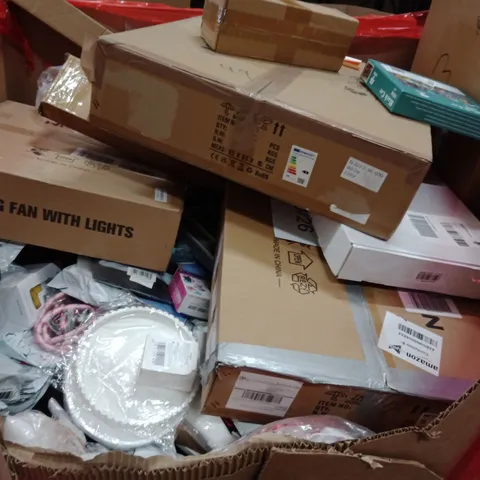 PALLET OF ASSORTED HOUSEHOLD GOODS AND PRODUCTS TO INCLUDE;SHOWER MIXER SYSTEM, CEILING FAN WITH LIGHT,OIL SPRAY BOTTLE