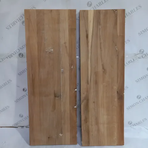 BOX OF 2 UNBRANDED WOODEN PLANKS