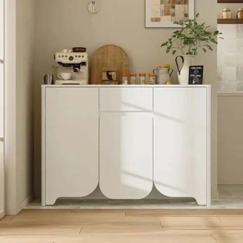 BOXED 120cm SIDEBOARD - WHITE (2 BOXES)