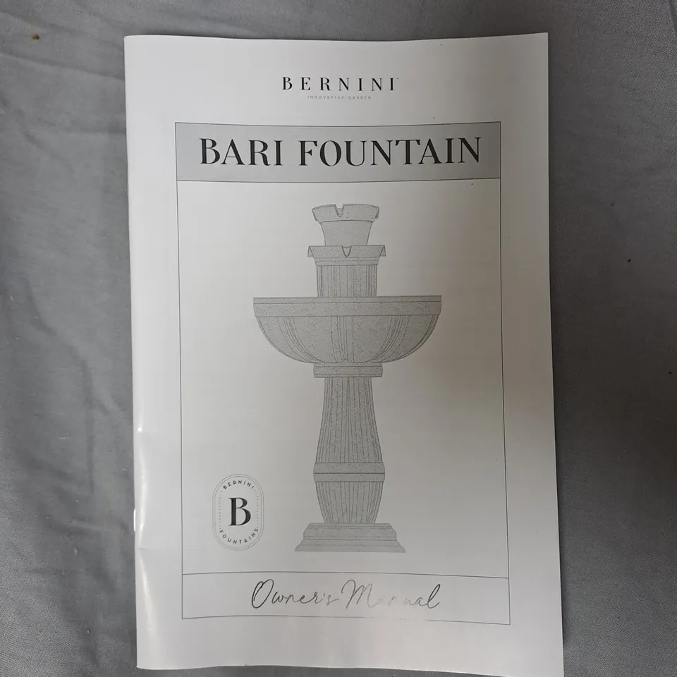 BERNINI BARI MULTIFUNCTIONAL WATER FOUNTAIN – GARDEN ORNAMENT