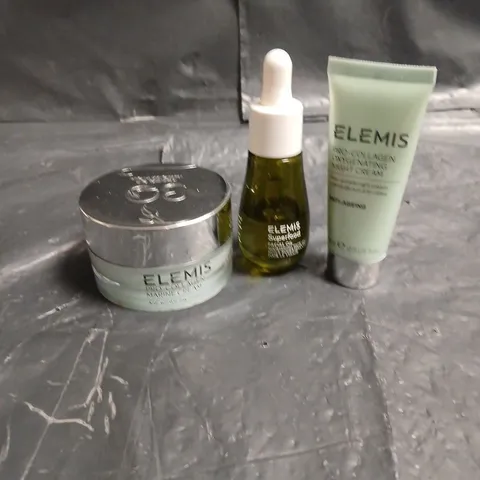 ELEMIS LOT OF 3 ASSORTED SKINCARE PRODUCTS TO INCLUDE - PRO-COLLAGEN MARINE CREAM - SUPERFOOD FACIAL OIL - PRO-COLLAGEN OXYGENATING NIGHT CREAM