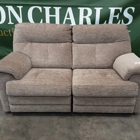 QUALITY BRITISH MANUFACTURED DESIGNER G PLAN STANTON 2 SEATER MANUAL RECLINING DOUBLE C224 DESTINY STORM 