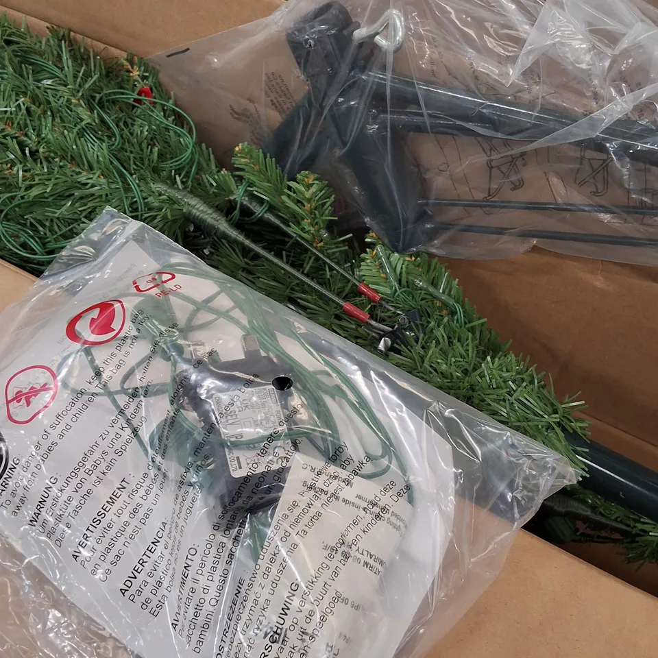 BOXED PRE-LIT SEASONAL TREE WITH STAND - SIZE UNSPECIFIED 
