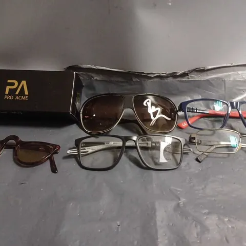 APPROXIMATELY 12 ASSORTED VISION CARE ITEMS TO INCLUDE - SUN GLASSES , EYEWEAR GLASSES 