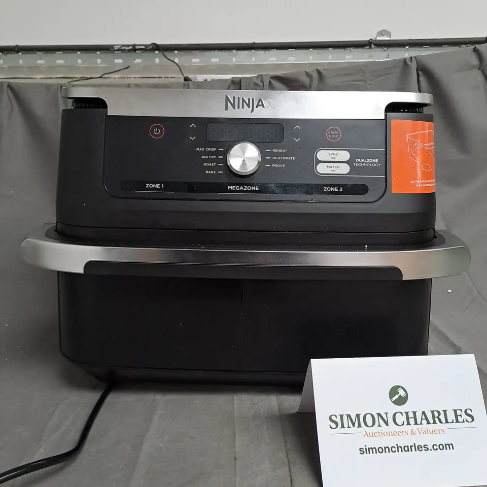 boxed NINJA10.4L FOODI FLEXDRAWER DUAL AIR FRYER IN BLACK AF500UK