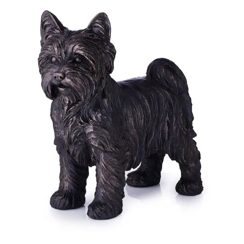 GARDEN STORIES ALFIE THE YORKSHIRE TERRIER DOG SCULPTURE 