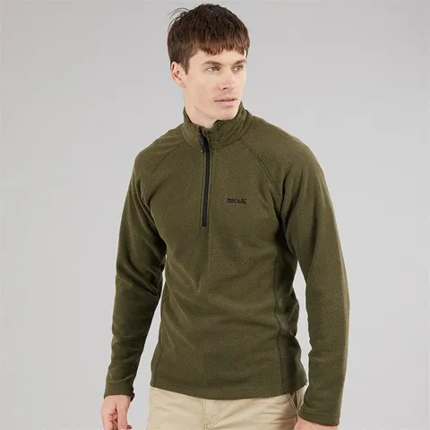 BRAND NEW REGATTA MEN'S KENGER HALF ZIP MIDWEIGHT FLEECE - OLIVE NIGHT SIZE UK S