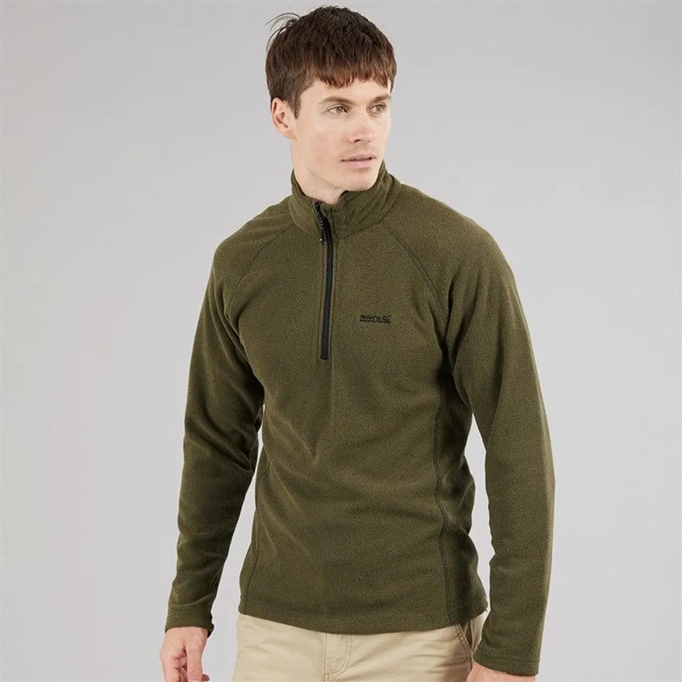 BRAND NEW REGATTA MEN'S KENGER HALF ZIP MIDWEIGHT FLEECE - OLIVE NIGHT SIZE UK S