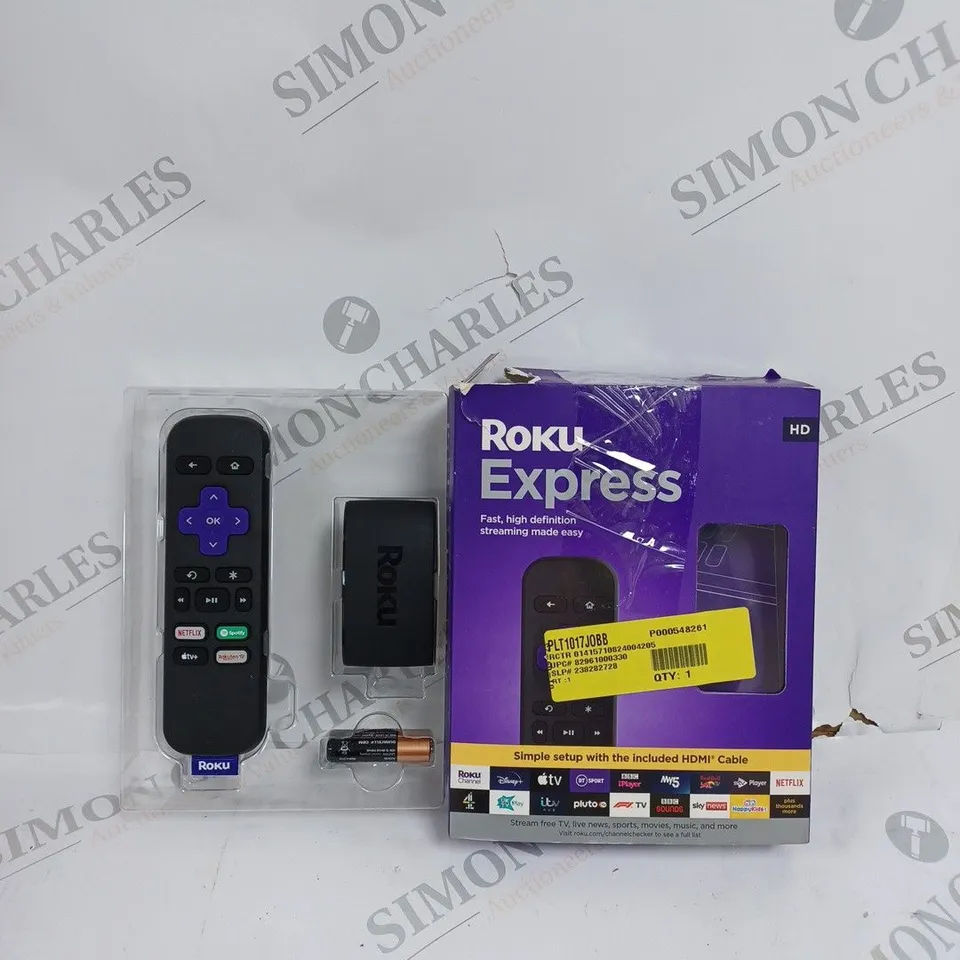 BOXED ROKU EXPRESS HIGH DEFINITION STREAMING BOX