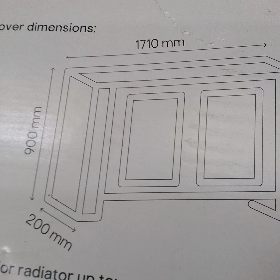 BOXED GOODHOME KENSINGTON RADIATOR COVER - WHITE