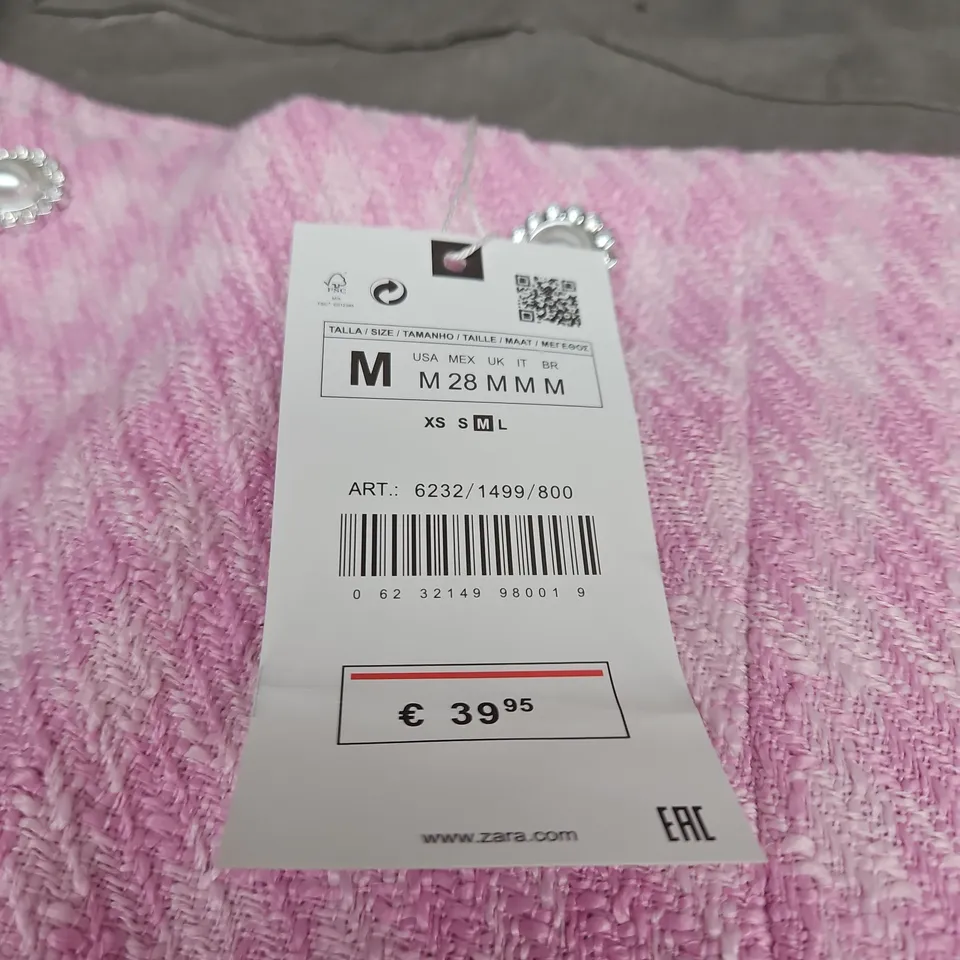 ZARA PINK KNIT SKIRT – SIZE M