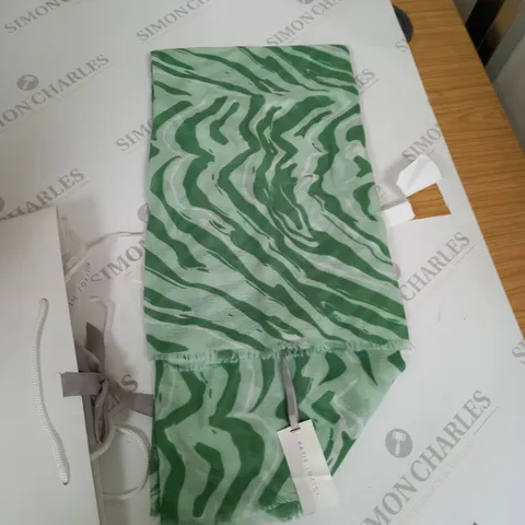 KATIE LOXTON GIFT WRAPPED GREEN SCARF