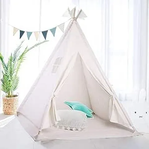 BOXED WISFOR KIDS TEEPEE TRIANGULAR TENT FOR CHILDREN INDIAN WIGWAM PLAY TENT BLACK AND WHITE