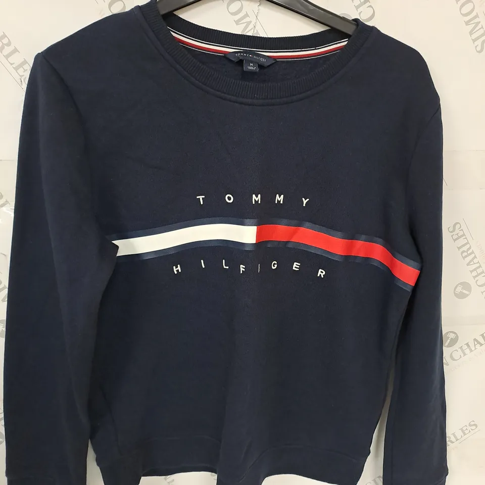 TOMMY HILFIGER NAVY CREW JUMPPER - M