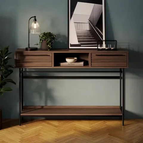 BOXED BRYANT CONSOLE TABLE - WALNUT (1 BOX)