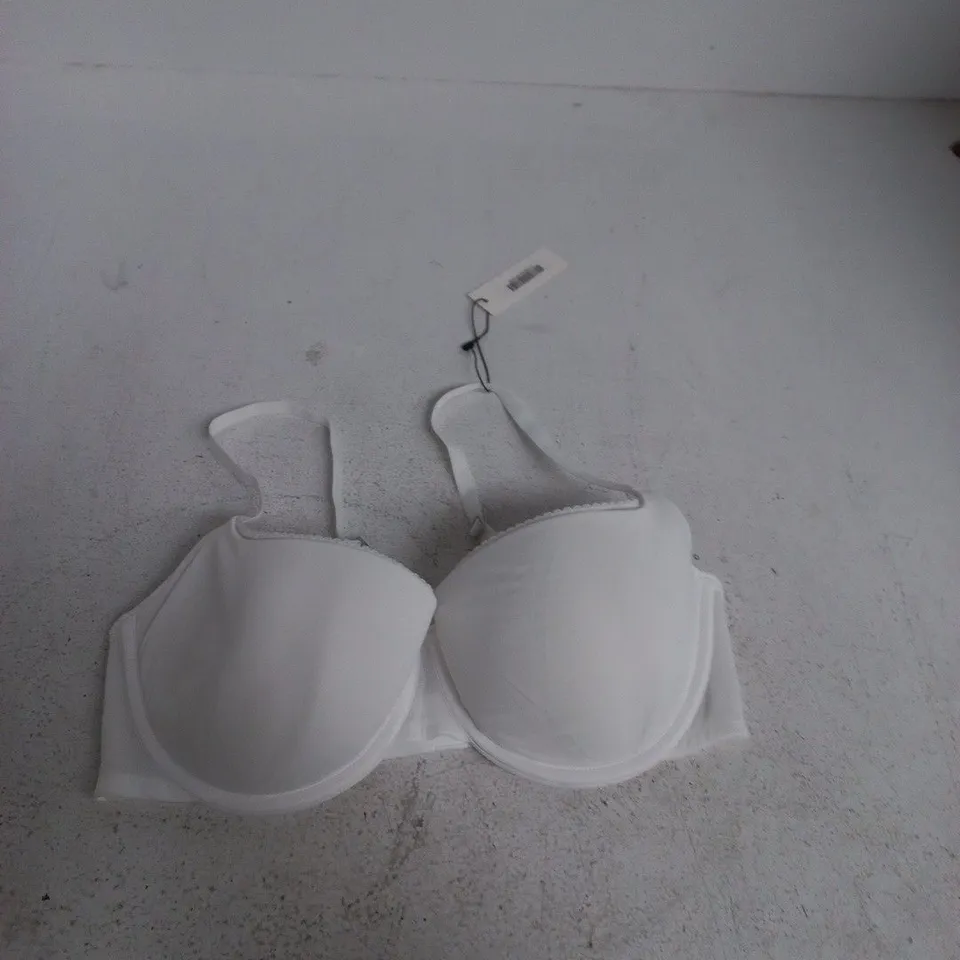 LOUNGE COMFORT WHITE UNDERWIRED BRA – UK 34DD (US 34DD, EU 75E, FR 90E)