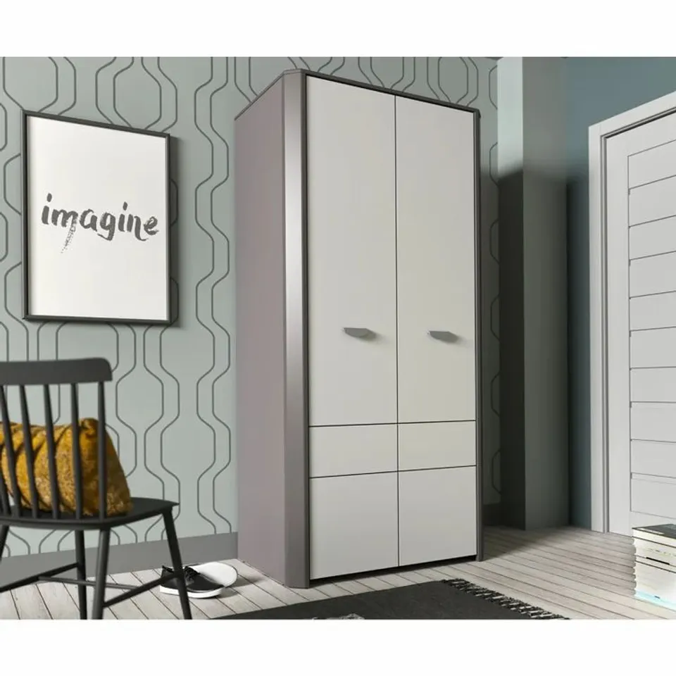 BOXED SCHIEBET HRENCHRANK HEY 2 DOOR WARDROBE - 2 BOXES 