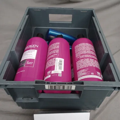 TOTE OF ASSORTED COSMETIC ITEMS TOO INCLUDE , SHAMPOO , E45