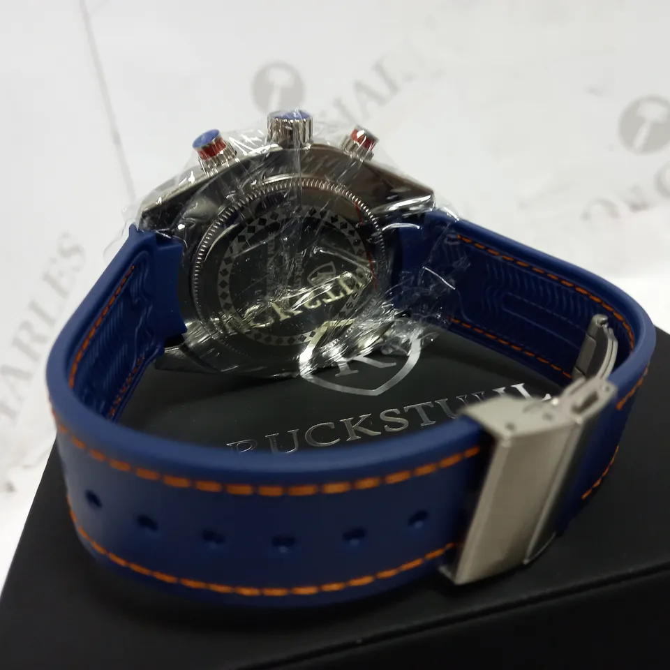 RUCKSTUHL CHRONOGRAPH STYLE RUBBER STRAP WATCH