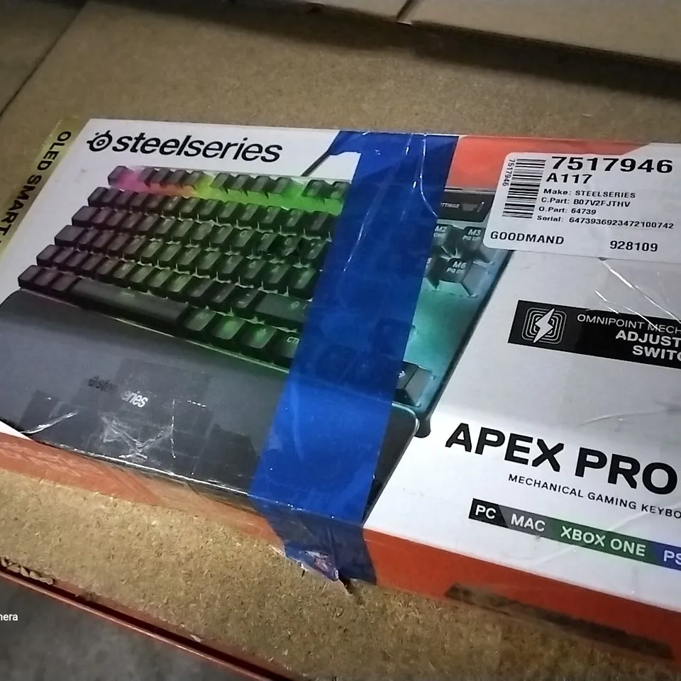 STEELSERIES APEX PRO SMART DISPLAY GAMING KEYBOARD 