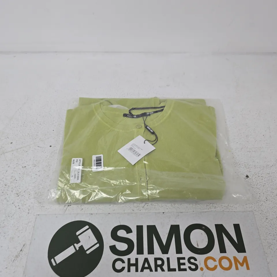 Lime Ladies Crew Neck Cardigan – UK Size 10