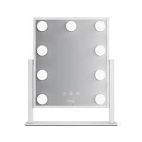 BOXED NEO HOLLYWOOD VANITY TOUCH MIRROR WITH 9 LED BULBS LIGHTS MAKEUP LIGHTED 360° ROTATION 3 COLOR DIMMABLE LIGHTING MODES