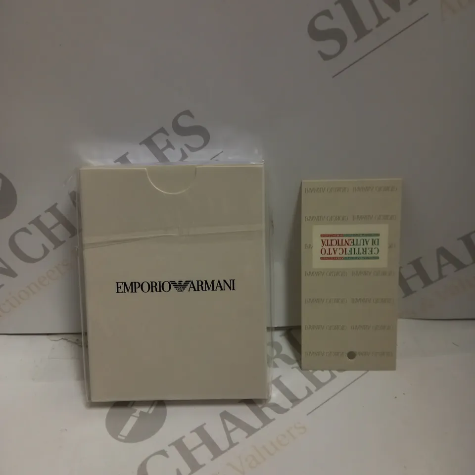 BOXED EMPORIO ARMANI AR2453 MEN'S CLASSIC CHRONOGRAPH BLACK DIAL WATCH 