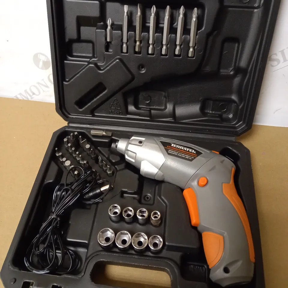 TERRATEK CORDLESS SCREWDRIVER 3.6V