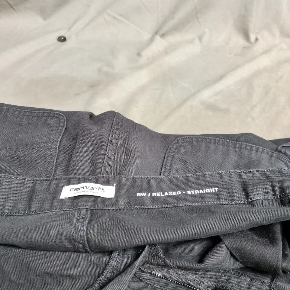 CARHARTT BLACK JEANS 30" WAIST RELAXED STRAIGHT FIT