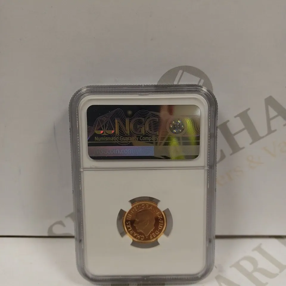 NGC 2022 G.BRITAIN 1/2 SOVEREIGN QE II MEMORIAL FIRST RELEASE PF 69 ULTRA CAMEO COIN 