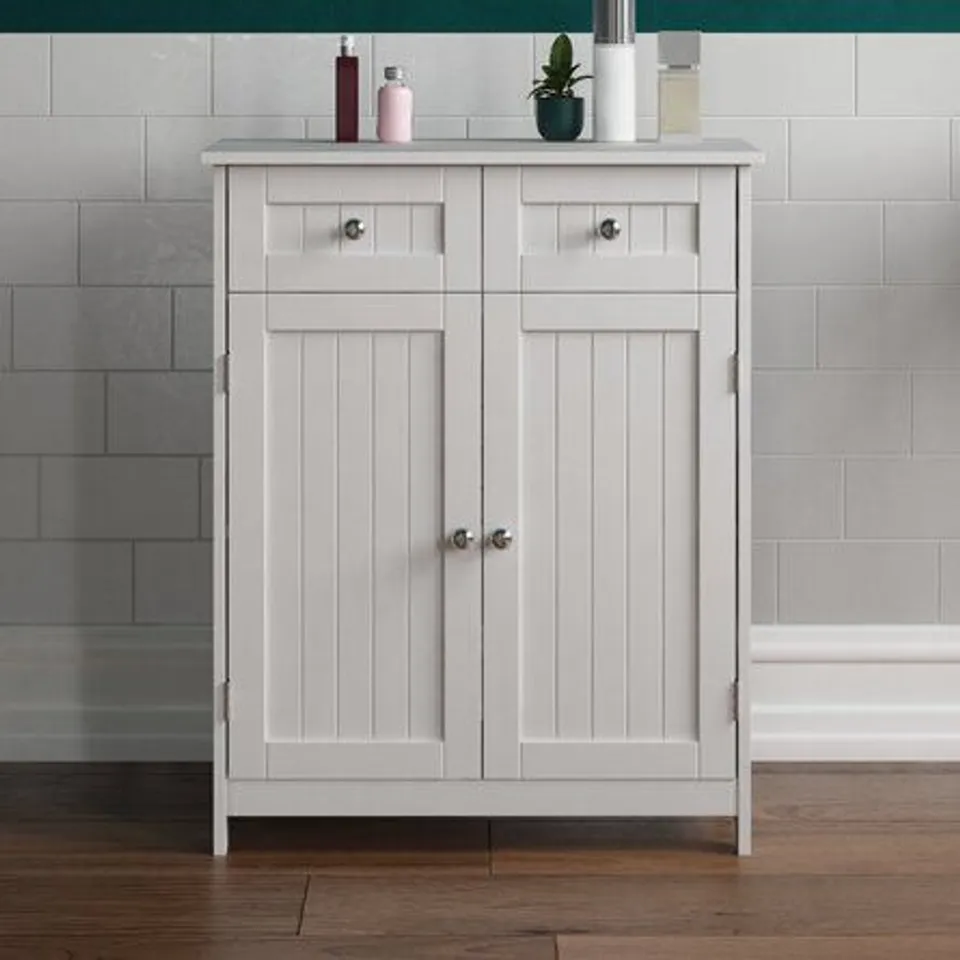 BOXED 60 × 75CM FREE STANDING CABINET WHITE