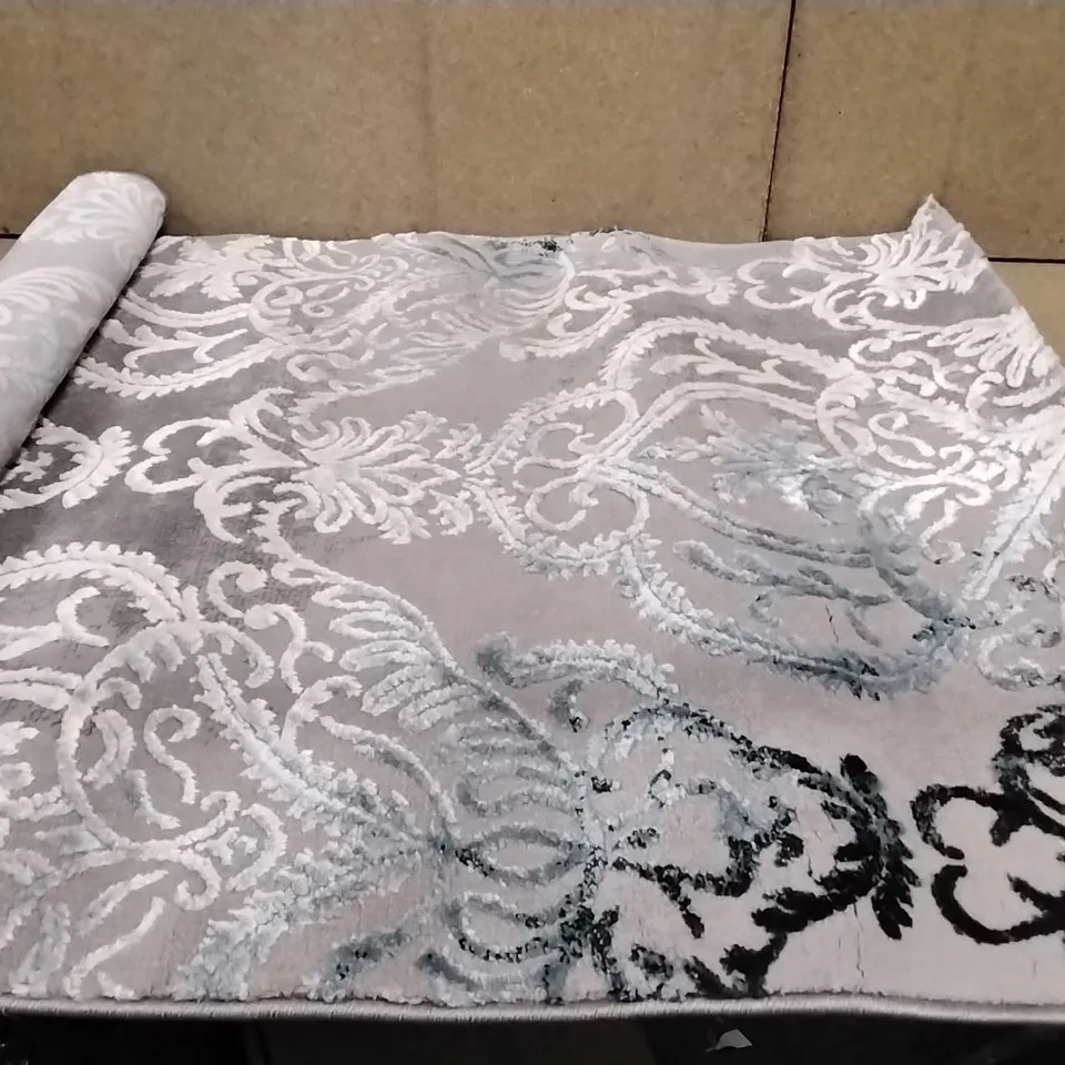BRAND NEW PACO HOME GREY-BLUE THERRESA RUG SIZE 80CM X 150CM 