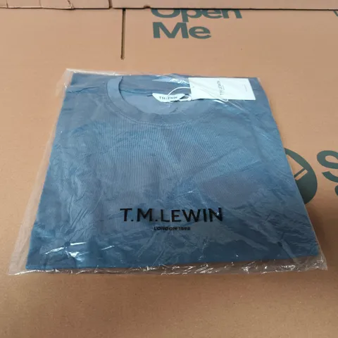 TM LEWIN LONDON 1898 MEN'S BLUE SHIRT - SIZE M
